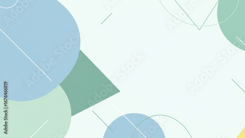 The color palette features calm, fresh tones of pastel blue, seafoam green, and subtle yellow. 