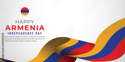 Armenia independence day design illustration