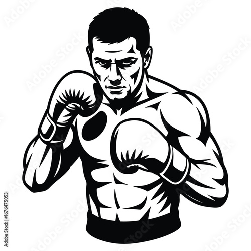 illustration of a boxer