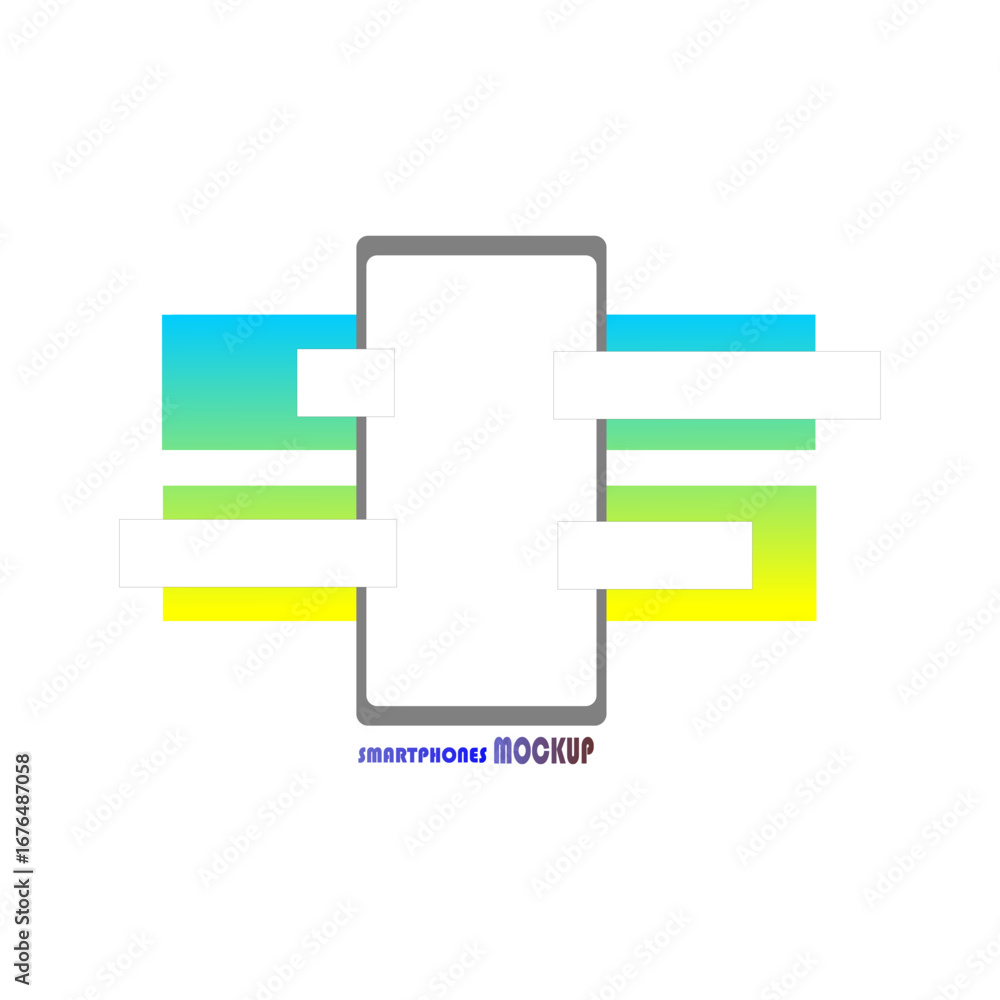 Obraz premium Minimalist Smartphone Screen Mockup