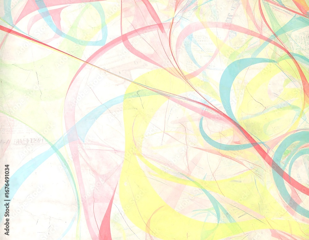 Obraz premium Abstract swirling pastel patterns