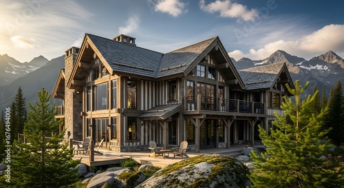 house in the mountains