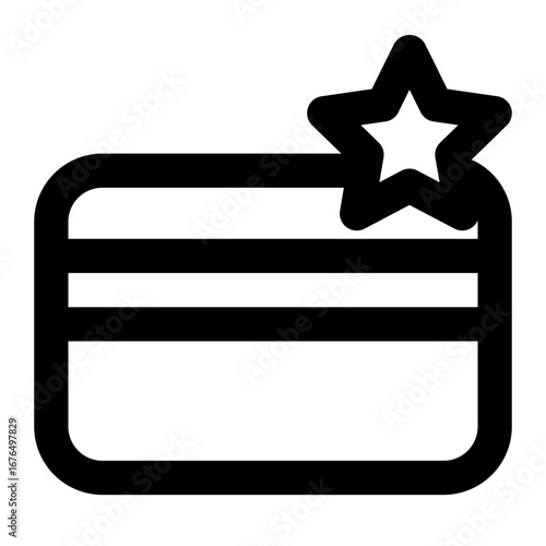Loyalty program icon with line style