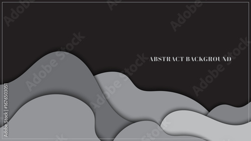 Abstract fluid modern graphic element with frame on background.