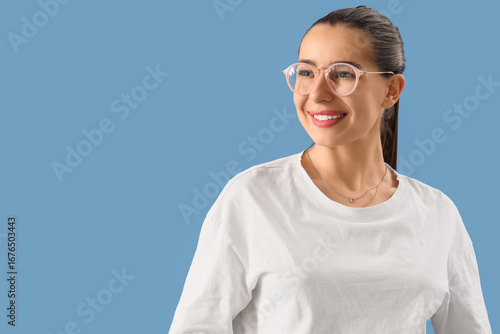 Young woman in stylish eyeg...