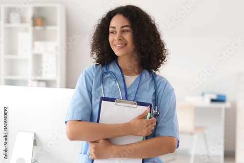 Female African-American med...