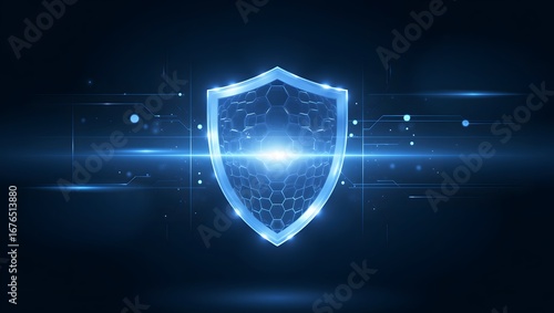 Digital shield with blue light