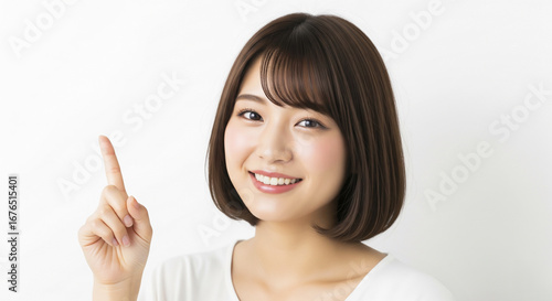 Wallpaper Mural 指を指す女性 Torontodigital.ca