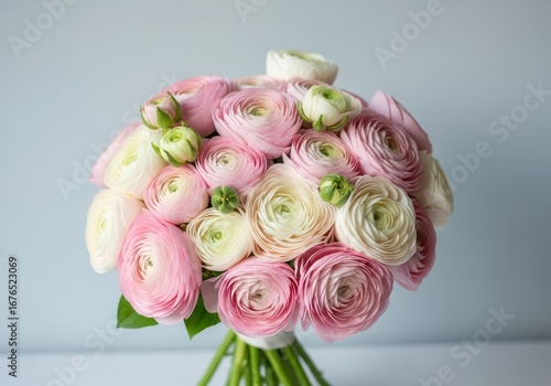 Bouquet of pink roses flowers