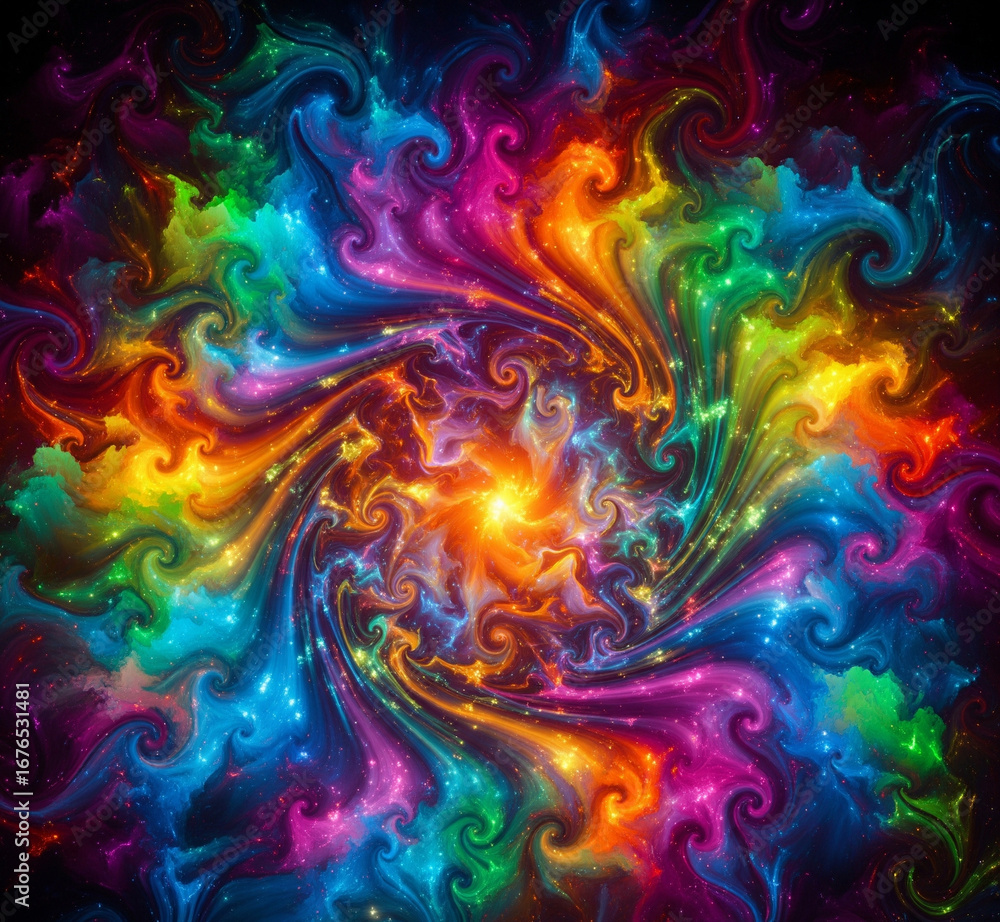 Fototapeta premium Conscience psychédélique et sensorielle.