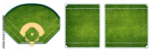 Baseball field graphic