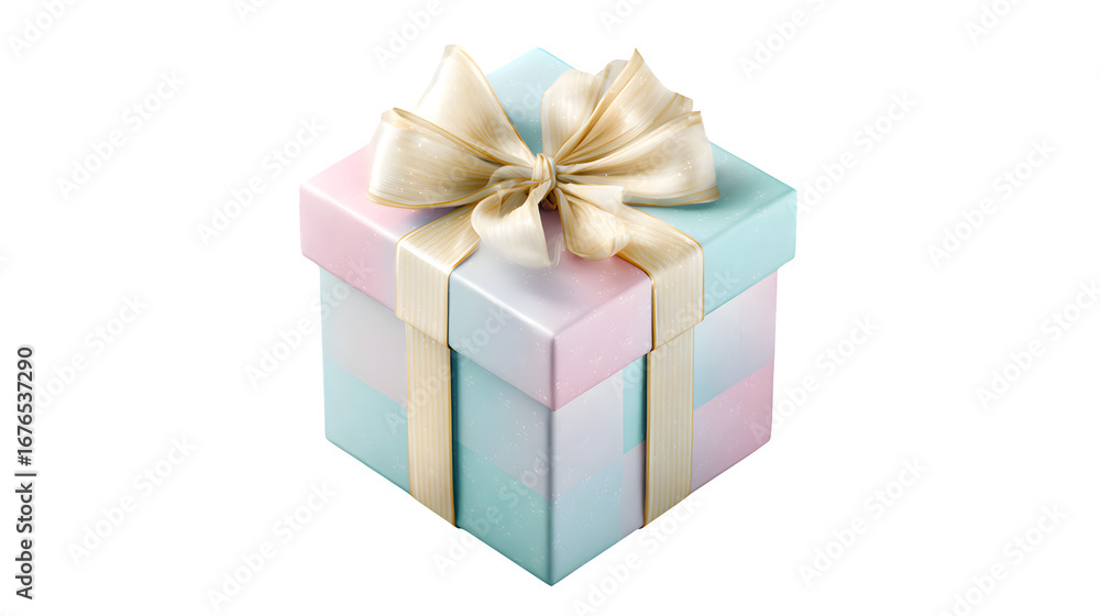 Obraz premium gift box isolated on white