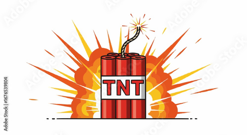 TNT Dynamite Explosion