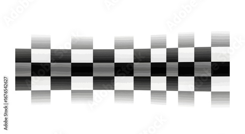 Abstract Checkerboard Pattern Monochrome Design Element for Digital and Print Applications