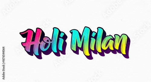 Happy Holi for Festival of Colors vector elements for card, greeting, poster design.