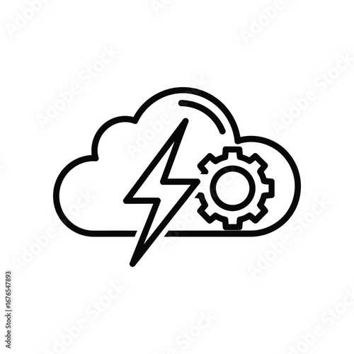 Cloud Technology Illustration: A graphic representation depicting cloud computing.