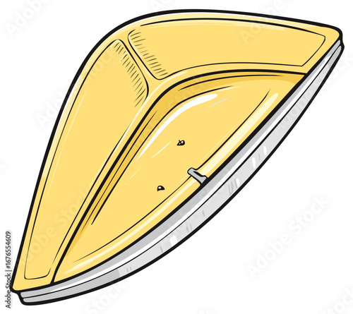 Unique Yellow Durian Fruit Shaped Container for Snacks or Bento Box Lunches