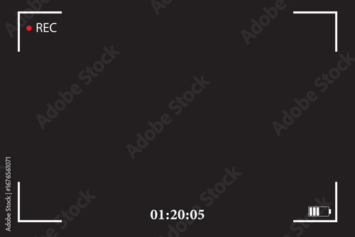 Camera screen recording background frame viewfinder overlay screen