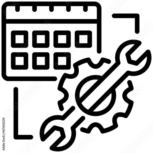 maintenance icon isolated on white background. vector illustration icon for Car Maintenance