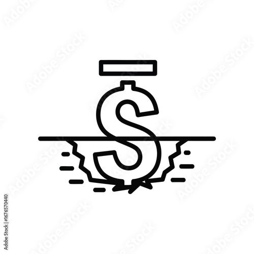 Financial Foundation: An artistic monochrome representation of a dollar sign being forged and strengthened, symbolizing building a financial structure. 
