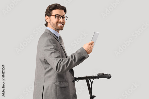 Handsome businessman with t...
