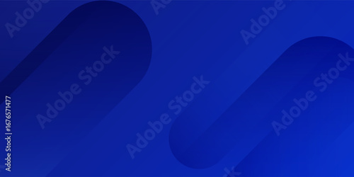 minimalist banner Abstract blue background with glowing geometric lines. Modern blue gradient square shape design. Futuristic technology concept
