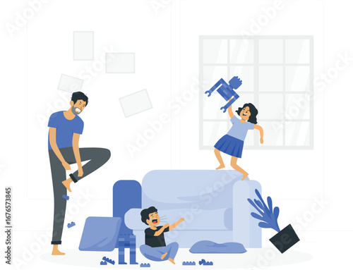 Family stress and support illustration rafiki
