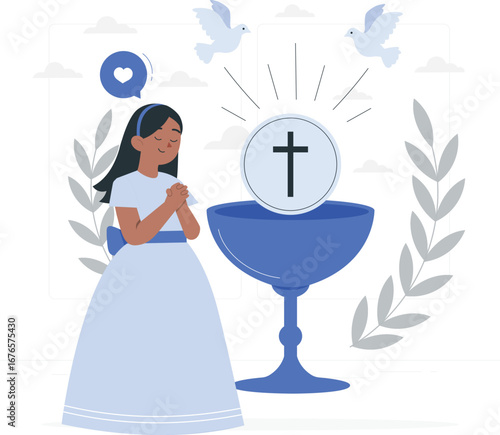 First communion celebration rafiki design