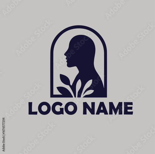 luxury beauty skin care logo design simple flat vector illustration Icon
