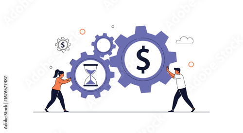 Teamwork drives business success with time management and strategic financial growth together now