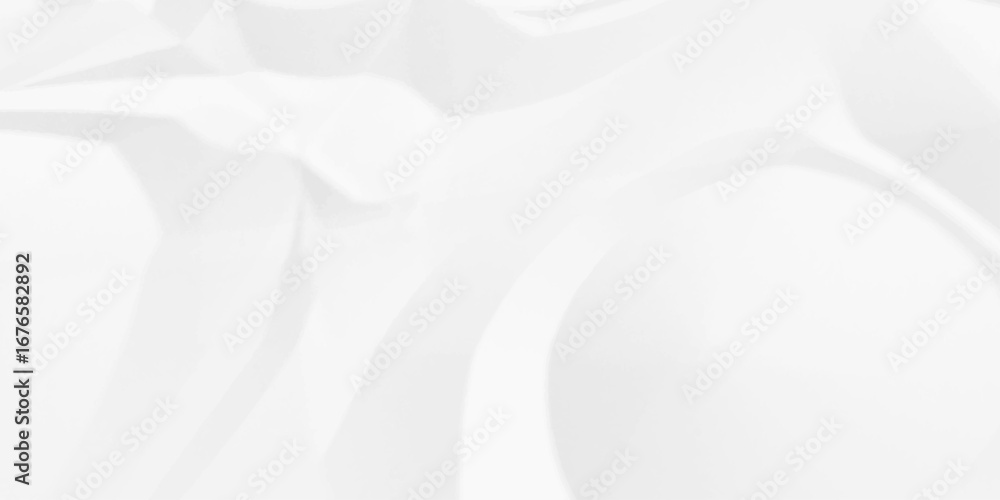 Obraz premium Crumpled paper Blank white crumpled and creased paper poster. 