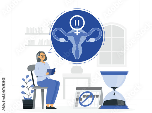 Menopause support and wellness design elements