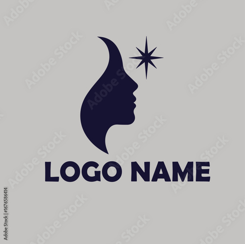luxury beauty skin care logo design simple flat vector illustration Icon
