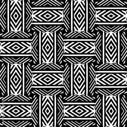 Abstract texture for cloth, fabric print, card, table furniture, banner, cover, invitation, decoration, wrapping.Seamless repeating pattern. Black and white color.Carpet pattern texture.