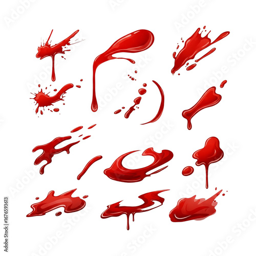 Red Blood Splatter Collection