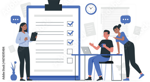 Rafiki team checklist design with color options