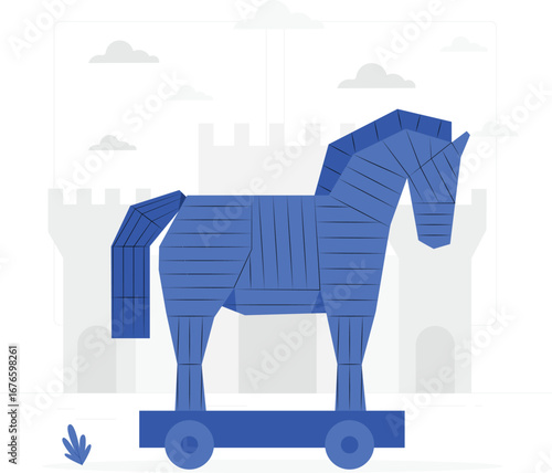 Trojan horse rafiki character design