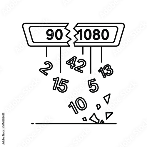 Image Resolution Downfall: A symbolic representation of digital image resolution degradation, the image illustrates the pixel-based fragmentation and the loss of data integrity