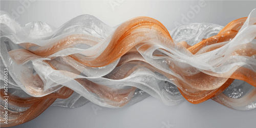 Swirling white smoke patterns on a black or white backdrop, creating abstract flowing textures and shapes