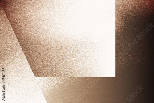 パーティクル入り長方形幾何学模様　茶色グラデーションのテクスチャ背景 