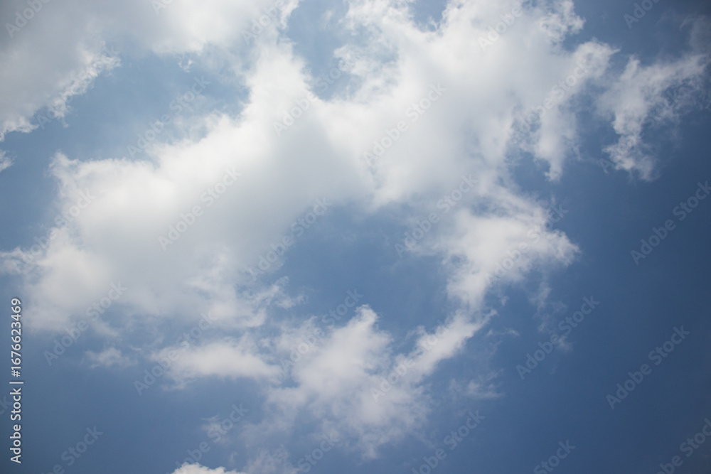 Fototapeta premium Clouds come in various shapes.