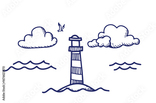 Set of vector drawings related to sailing stock