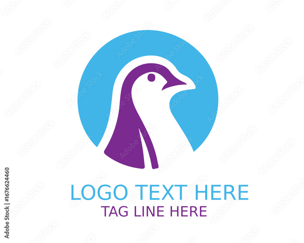 Fototapeta premium Quail Logo Design Vector