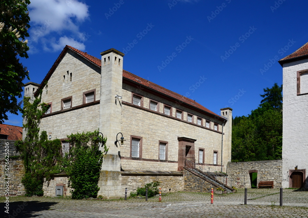 Fototapeta premium Historical Castle in the Town Bad Gandersheim, Lower Saxony
