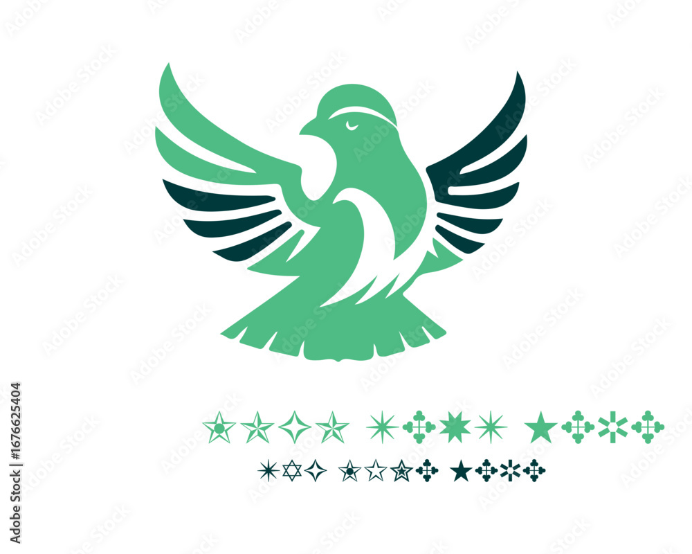 Fototapeta premium Quail Logo Design Vector