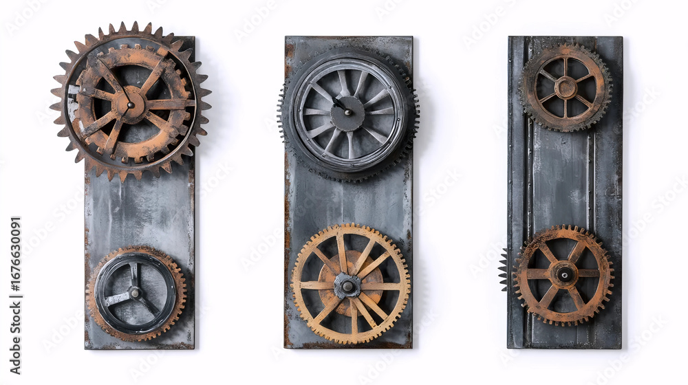 Fototapeta premium Modern Industrial Wall Design