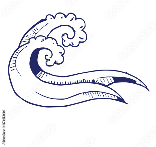 Set of vector drawings related to sailing stock