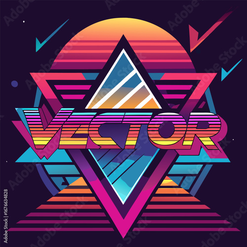 “Retro Revival Vector Color Palette – Neon and Vintage 70s 80s Tones”