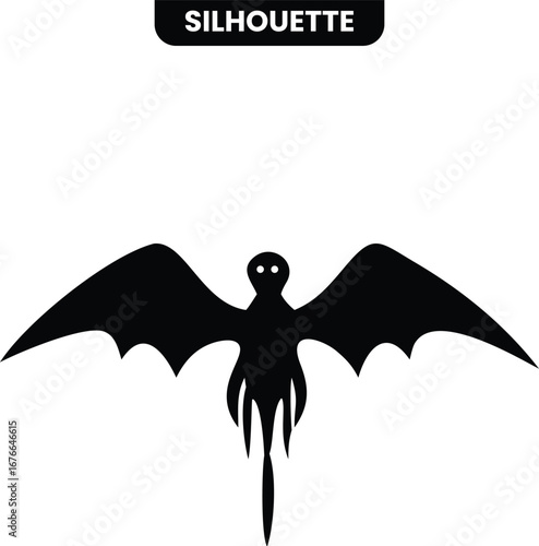 Mysterious silhouette design: A captivating silhouette, with an enigmatic outline that evokes curiosity, invites viewers to ponder. Designed to be a visual prompt.
