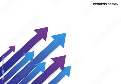 Dynamic Growth Arrows - Business Success and Progress Concept